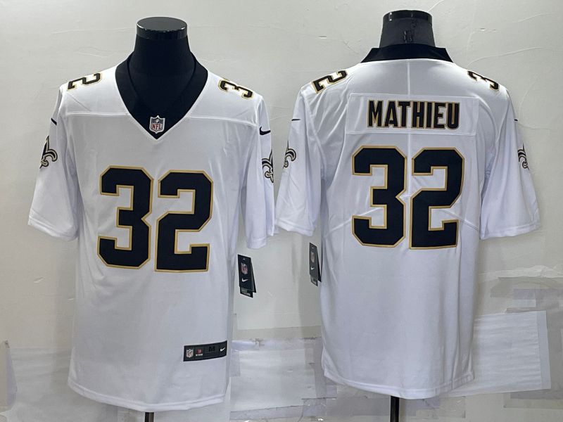 Men New Orleans Saints #32 Mathieu Nike White Vapor Untouchable Limited Player NFL Jerseys